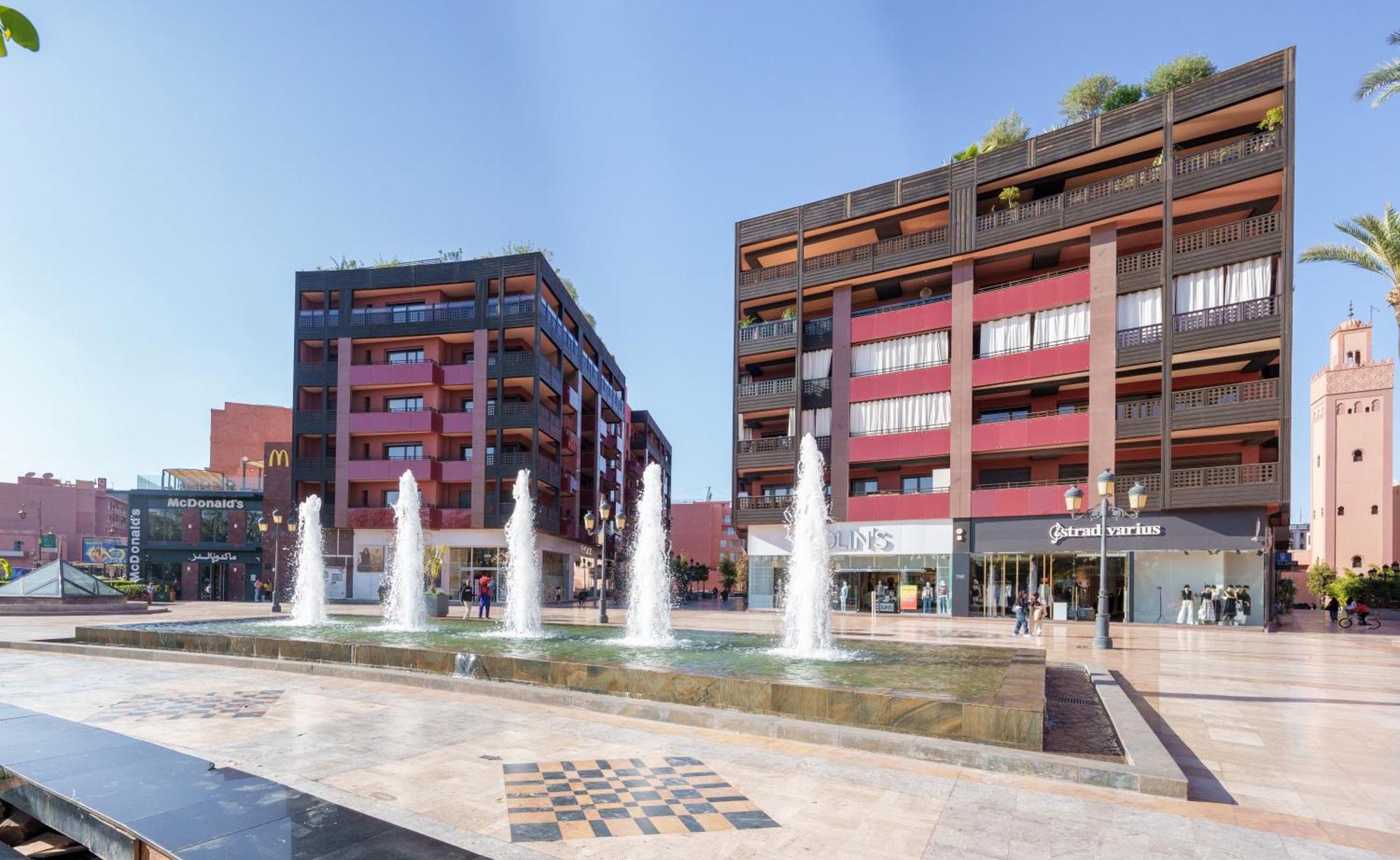 Appartement Haut Standing Gueliz Plaza Avec Vue Маракеш Екстериор снимка